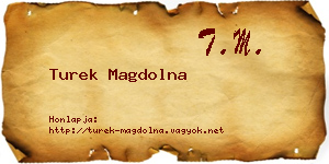 Turek Magdolna névjegykártya
